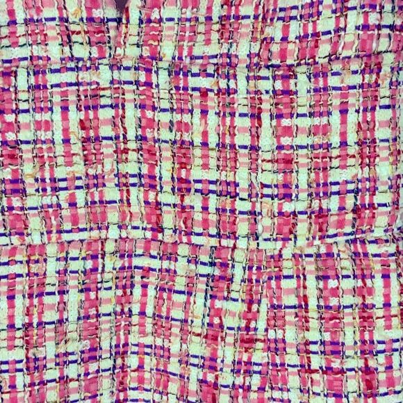 NWT House of Harlow 1960 Pink  Cream and Blue  Woven fabric  Size  XS - Picture 5 of 12